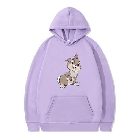 Damen Kapuzenpullover mit niedlichem Hasen-Design und bequemen Kängurutaschen R&B