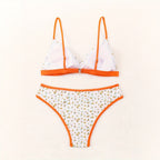 Damen Blumenmuster Bikini mit raffinierter Schnittführung R&B