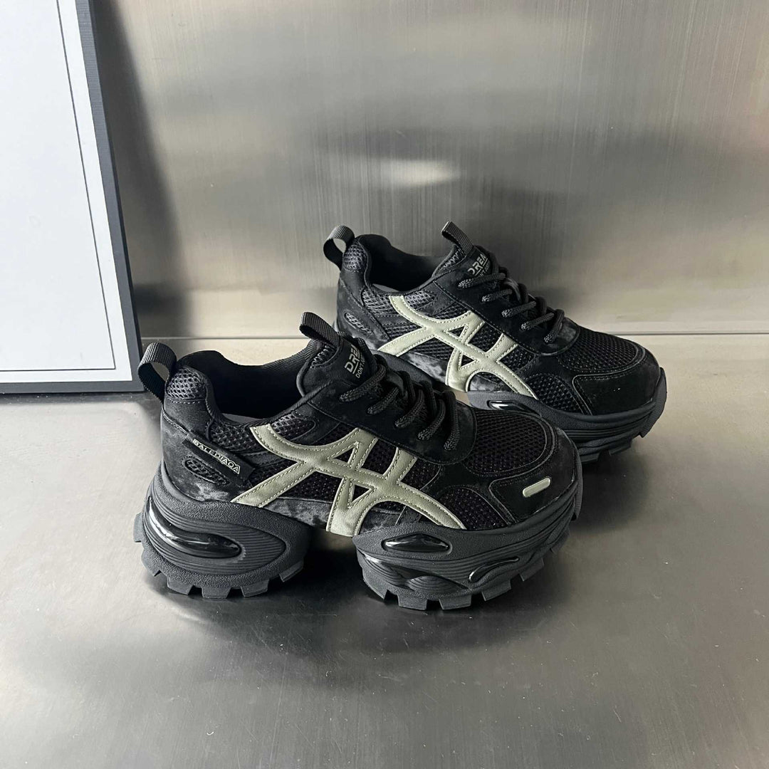 Damen Sportliche Chunky Sneakers mit atmungsaktivem Mesh und robustem Profil R&B