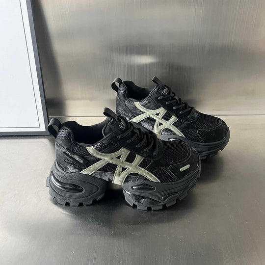 Damen Sportliche Chunky Sneakers mit atmungsaktivem Mesh und robustem Profil R&B