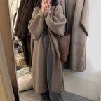 Damen Lässiger Strickpullover mit drapiertem Design und praktischer Taillierung R&B