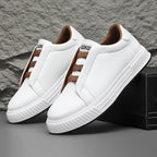 Damen Bequeme Slip-On Sneakers mit elastischen Bändern R&B