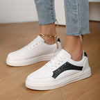Damen Sneakers mit schimmernden Akzenten und bequemer Laufsohle