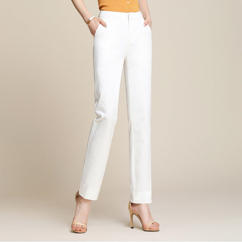 Damen Stoffhose High Waist mit schmaler Passform