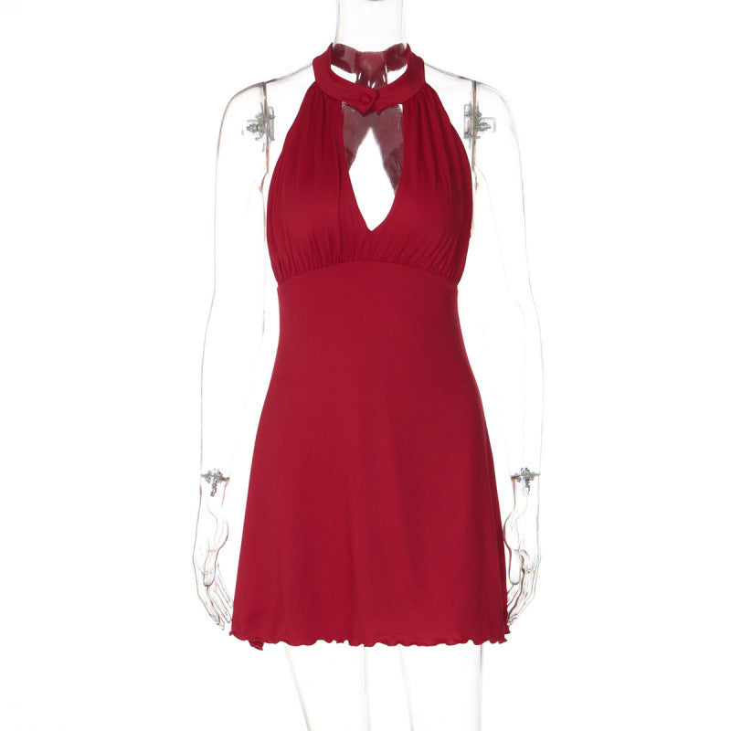 Damen Neckholder Sommerkleid R&B