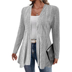 Damen Strickjacke mit lässigem Schnitt und schmeichelndem V-Ausschnitt R&B