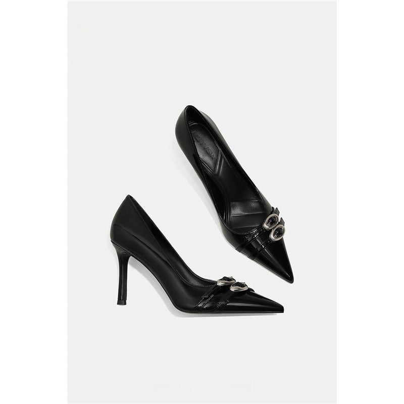 Damen elegante High Heel Pumps mit funkelnden Strassverzierungen R&B