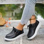 Damen Freizeit-Sneaker mit kunstlederner Optik und rutschfester Sohle R&B