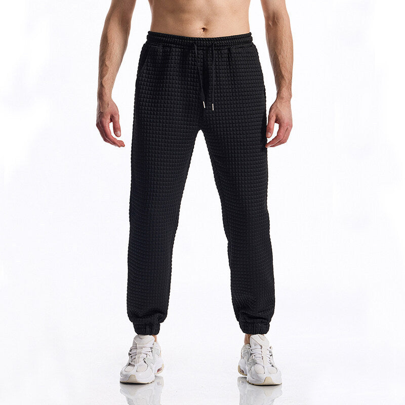 Herren bequeme Sweatpants mit hohem Bund und elastischem Komfort R&B