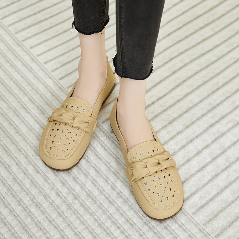 Damen Bequeme Mokassins mit modischem Schnallen-Design R&B
