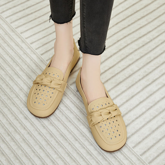 Damen Bequeme Mokassins mit modischem Schnallen-Design R&B