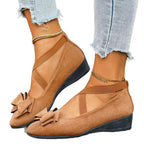 Damen Komfortable Ballerinas mit dekorativer Schleifenapplikation R&B