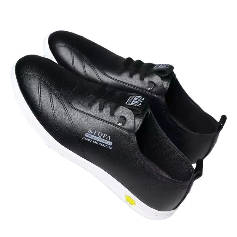 Herren Bequeme Leder Sneakers mit rutschfester Sohle R&B