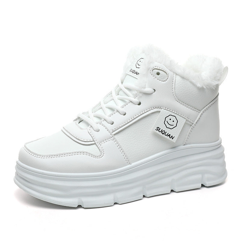 Damen High-Top Sneakers mit kuscheligem Innenfutter und dämpfender Sohle R&B