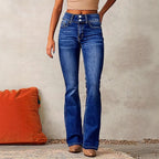 Damen Flared Jeans R&B
