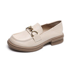 Damen Mokassin-Slipper mit elegantem Schnallenakzent und komfortabler Sohle