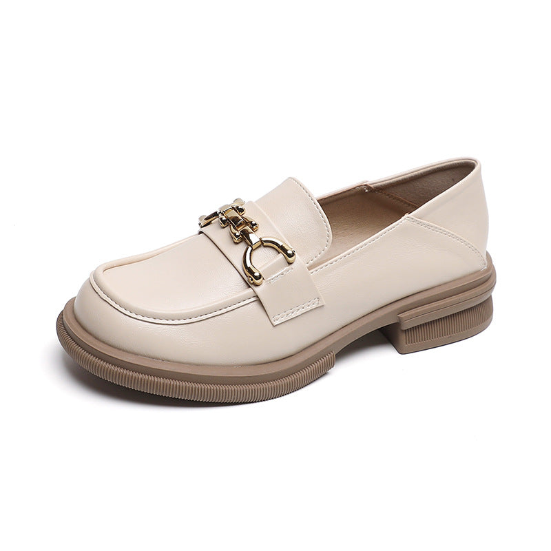 Damen Mokassin-Slipper mit elegantem Schnallenakzent und komfortabler Sohle