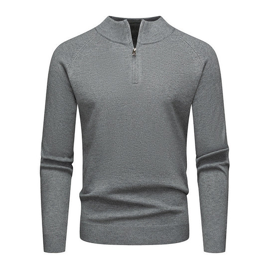 Herren modischer Pullover mit kurzem Reißverschluss R&B