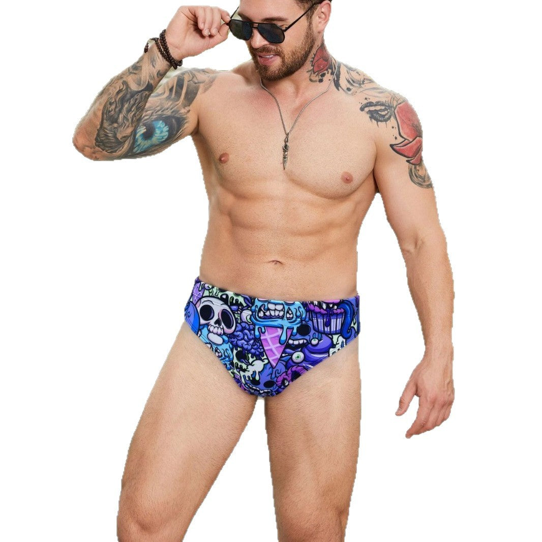Herren Sportliche Badeshorts mit aufregendem Grafikdesign R&B