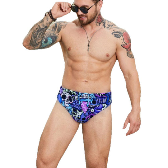 Herren Sportliche Badeshorts mit aufregendem Grafikdesign R&B