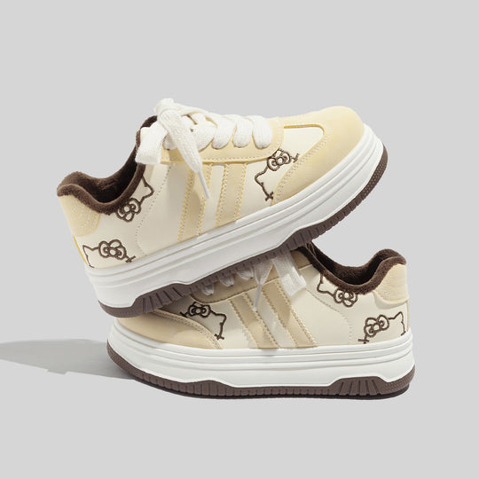 Damen Sportliche Sneaker mit weicher Innenpolsterung und blumigem Design R&B