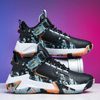 Damen Sportliche Basketball-Sneaker mit atmungsaktiver Oberflächenstruktur und dynamischer Dämpfungstechnologie