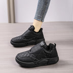 Damen Bequeme Sneakers mit warmer Innenausstattung und praktischem Klettverschluss