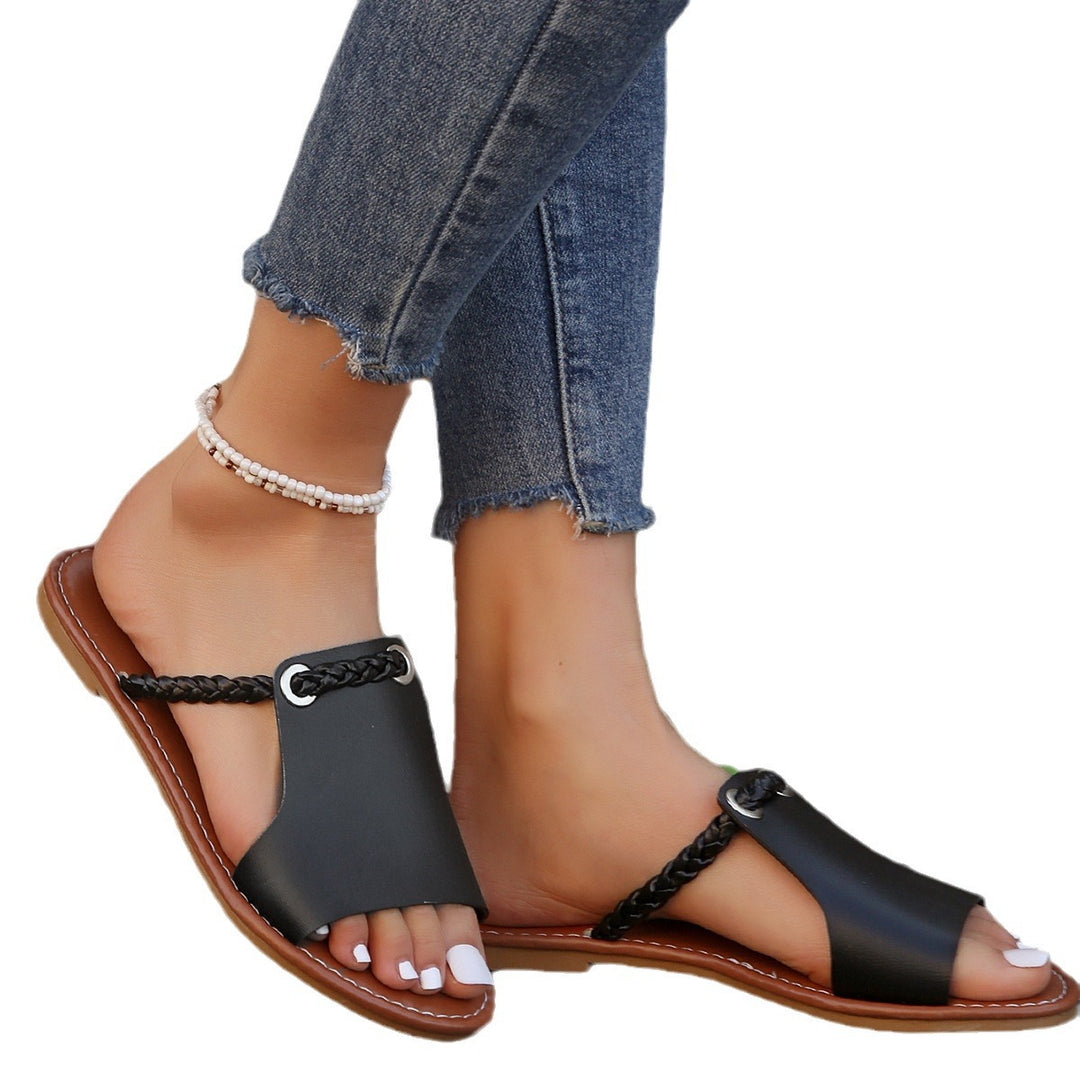 Damen Riemchensandalen mit elegantem Metall-Design und bequemer Innensohle R&B