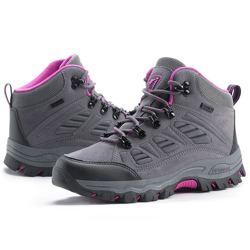 Damen langlR&Bige Wanderschuhe mit hochgriffiger Sohle R&B