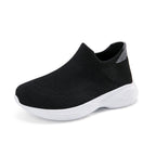 Damen Sportliche Slip-On Sneakers mit rutschfester Sohle und atmungsaktivem Obermaterial