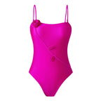 Damen Einteiler Badeanzug mit floralem Design und passendem Strandüberwurf R&B