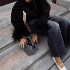 Damen Jacke mit Volantdetails und plissierter Struktur R&B