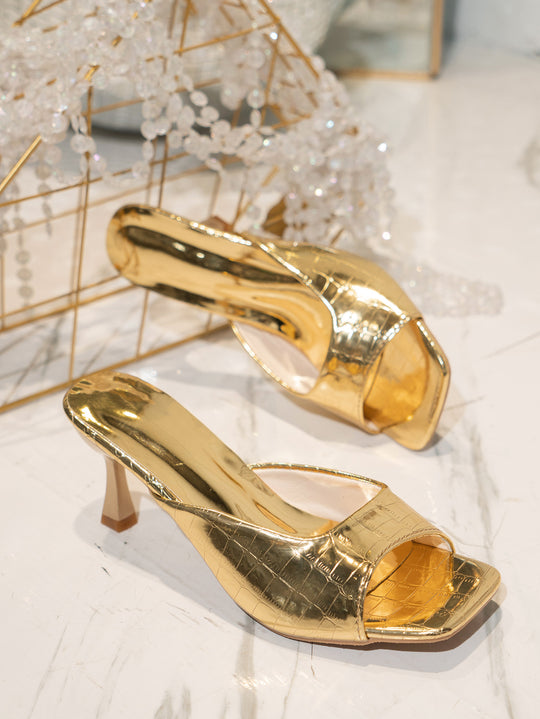 Damen Offene High Heels Sandaletten mit eleganter Lackoberfläche und schickem Blockabsatz R&B