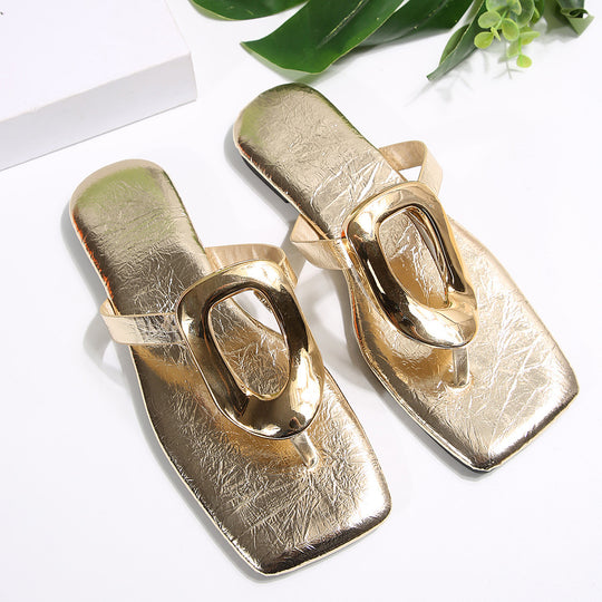 Damen Elegante und modische Sandalen mit glänzendem Design R&B