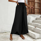 Damen Weit geschnittene Palazzo-Hose mit seitlichen Schlitzen R&B