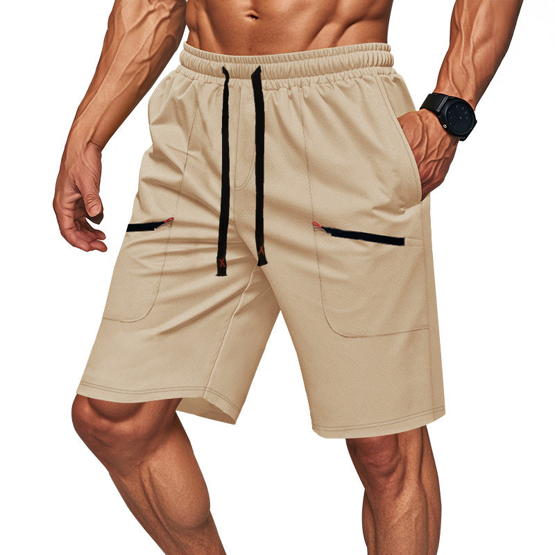 Herren Sportliche Shorts mit vielseitigen Taschen und elastischem Bund R&B
