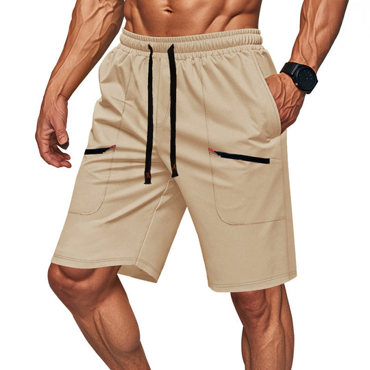 Herren Sportliche Shorts mit vielseitigen Taschen und elastischem Bund R&B