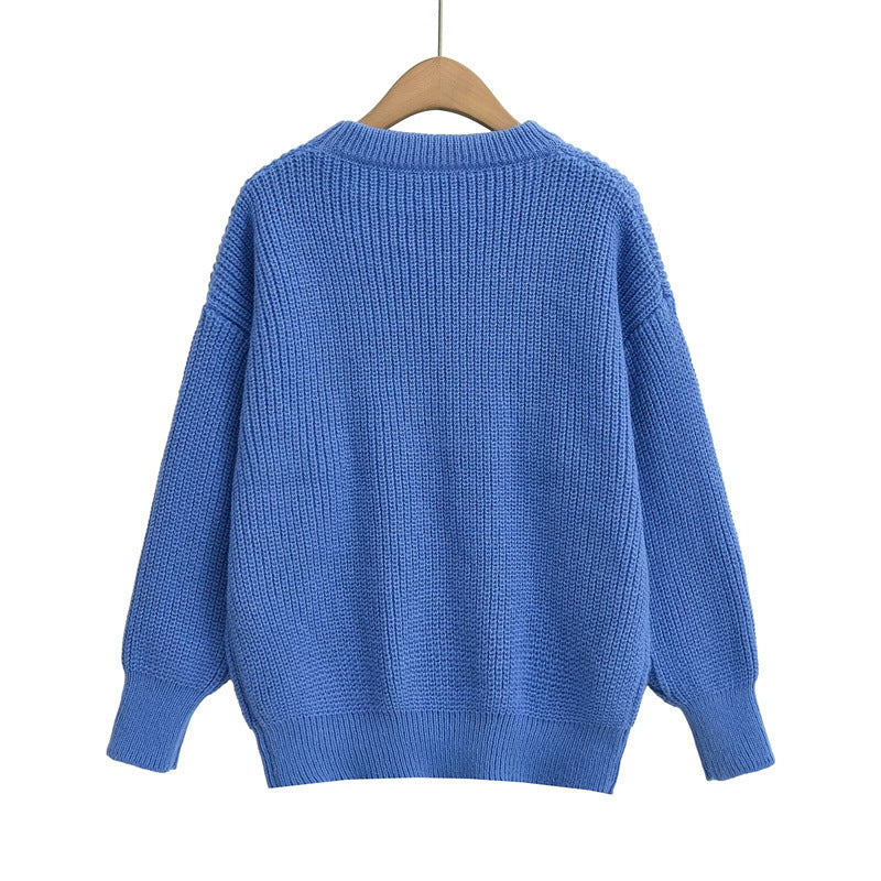 Damen Strickpullover mit aufwendigem Strukturmuster R&B