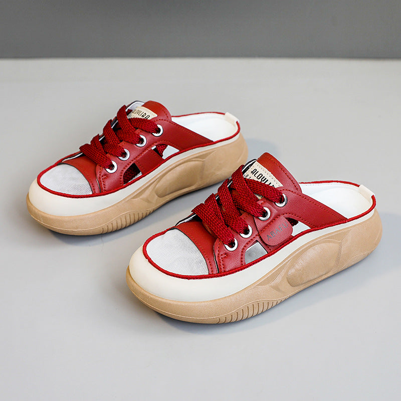 Damen Sneaker Slipper mit atmungsaktiver Mesh-Struktur und bequemer Sohle R&B