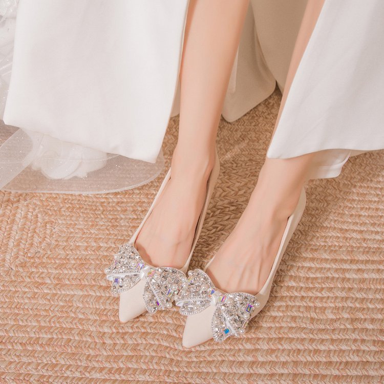 Damen elegante Pumps mit dekorativem Strass-Detail R&B