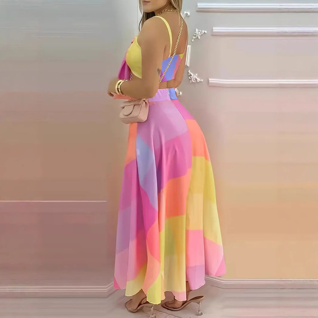 Damen Maxikleid mit raffiniertem Knotendesign R&B