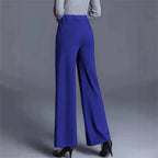 Damen Hochtaillierte Palazzo-Hose mit seitlichen Falten R&B