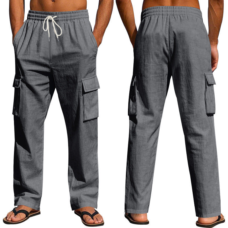 Herren Cargo-Hose mit verstellbarem Bund und praktischen Seitentaschen R&B