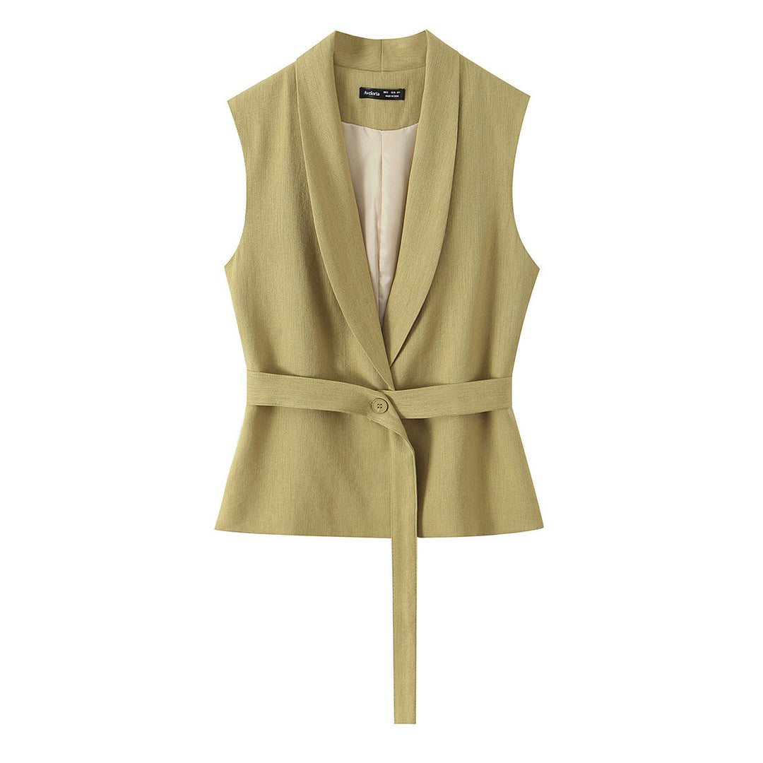 Damen modisches Blazer- und Palazzo-Hosen-Set mit taillierter Silhouette R&B