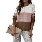 Damen lässiger Strickpullover R&B