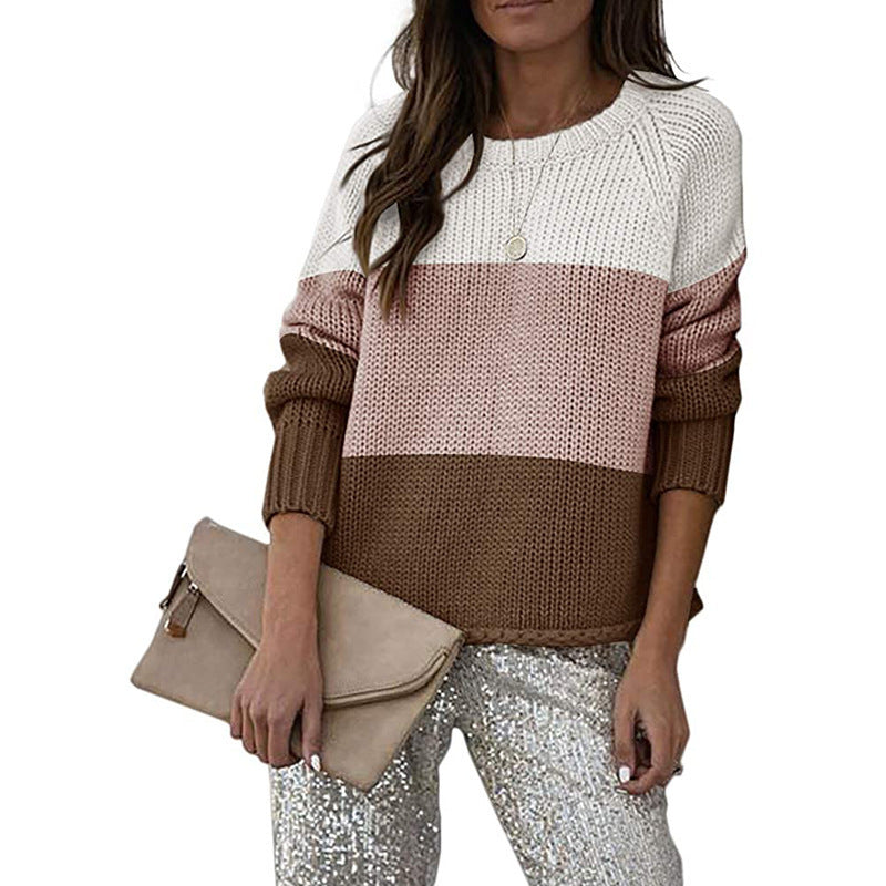 Damen lässiger Strickpullover R&B