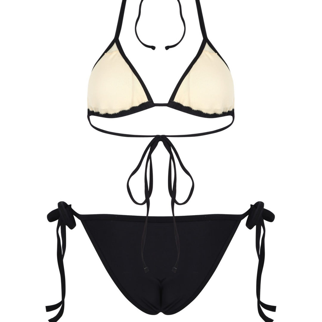 Damen Bikini-Set mit eleganten Cut-Out-Details und verstellbaren Bändern R&B
