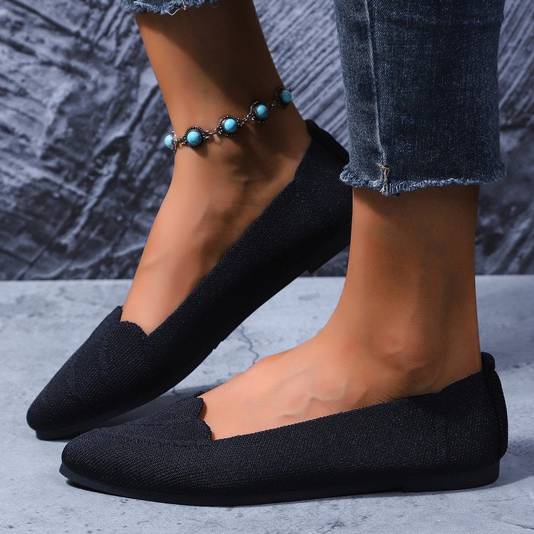Damen Ballerinas mit eleganter Spitzenstruktur R&B