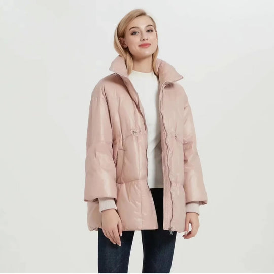 Damen gesteppte Übergangsjacke mit hohem Kragen und praktischen Seitentaschen R&B