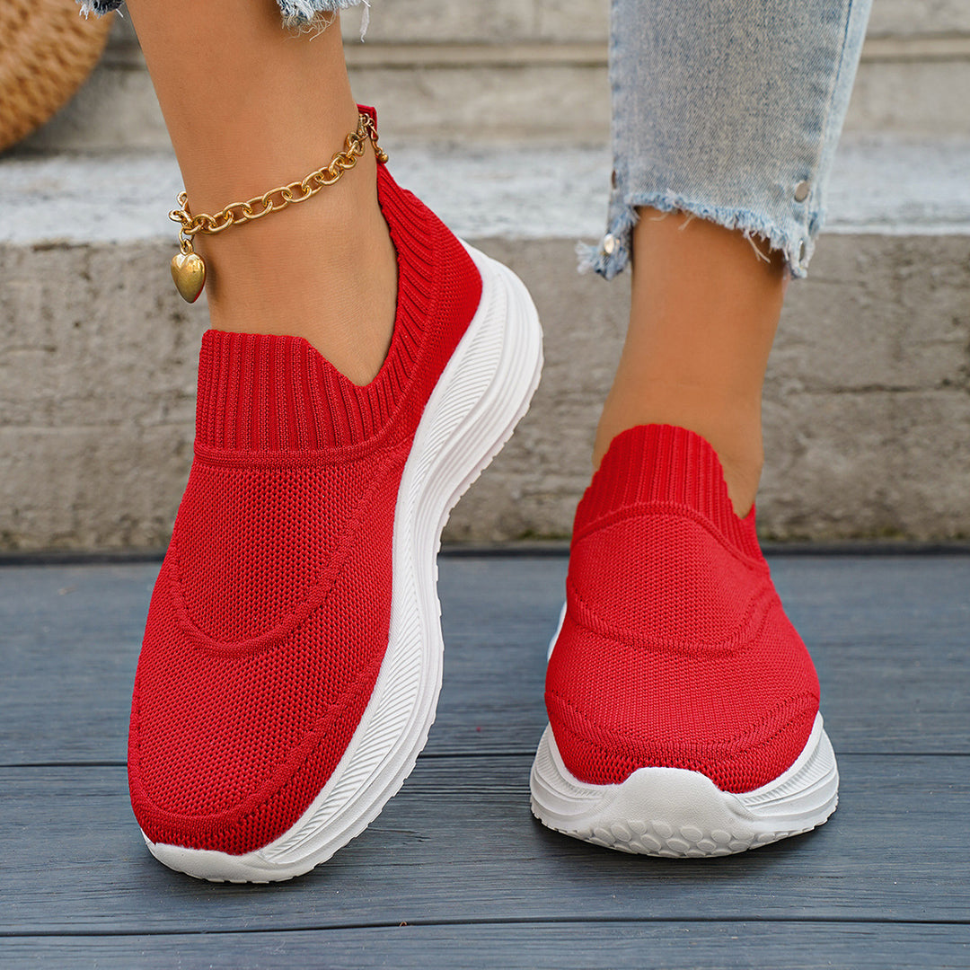 Damen atmungsaktive Slip-On Sneakers R&B